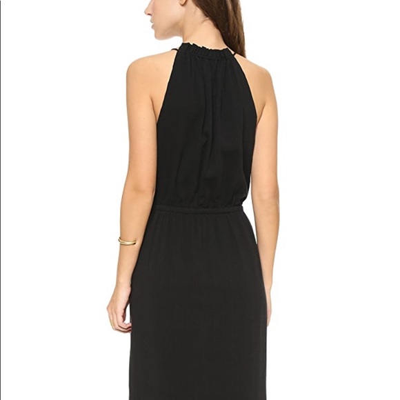 Madewell embroidered maxi black slit dress SZ Xs 2 - Picture 3 of 14